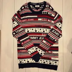 TOMMY JEANS ストライプニットセーター