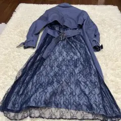 12/31まで MURUA レースプリーツ トレンチコート