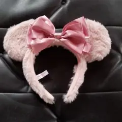ま様専用12/15までお値下げディズニーミニーピンクファーリボンカチューシャ
