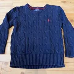 Polo Ralph Lauren ネイビー ケーブルニットセーター 3T