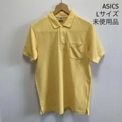 asics ポロシャツ イエロー 胸ポケット付き　未使用品のサムネイル