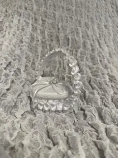 ウェディング リングボックス ホワイト ハート型