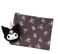 kuromi もこもこポーチチャーム&総柄ポーチ
