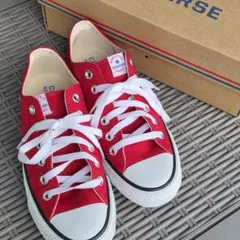 コンバース 赤ローカット　スニーカー