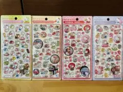 【正規品】和柄ハローキティ ボンボンドロップ シール 4枚セット