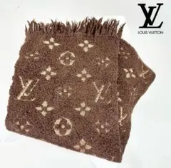 ルイヴィトン エシャルプ ロゴマニア マフラー M71383 ウール ブラウン