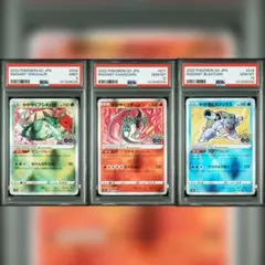 かがやく御三家 フシギバナ リザードン カメックス psa9,10 3枚 連番