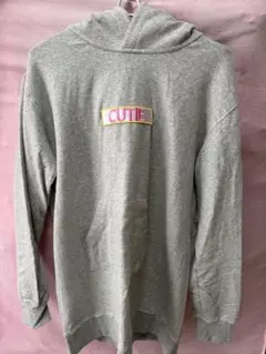 Rady CUTIE ロゴ フード付きパーカーワンピース グレー