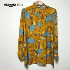 ❤️Viaggio Blu ビアッジョブルー シャツ M 長袖シャツ 総柄のサムネイル