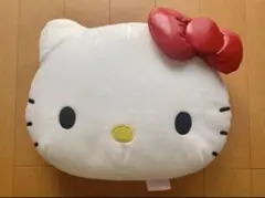 【ハローキティ】【レトロ】顔型ブルブルクッション ぬいぐるみ　白色