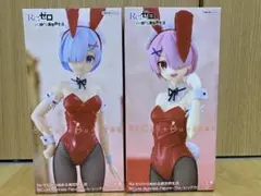Re:ゼロから始める異世界生活 レム ラム レッドカラーver バニーフィギュア