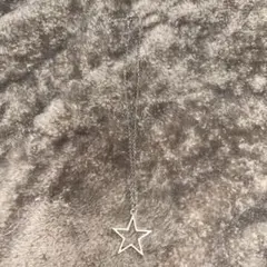 シルバー 星型ペンダント ネックレス