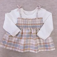 チェック　チュニック　100サイズ