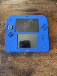 ニンテンドー2DS 青 ジャンク品 画面ひび割れあり