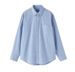 1回のみ　無印良品　紳士洗いざらしブロード長袖シャツ