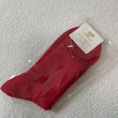 新品未使用　courreges paris ソックス レッドのサムネイル
