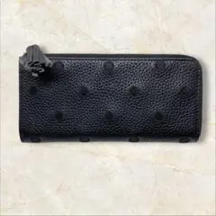 perche ペルケ 長財布 ドット パームフィット オーク 財布 ブラックのサムネイル