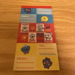 セサミストリート メモ　平成レトロ　エルモ　ビックバード　クッキーモンスター