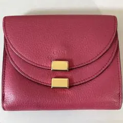 Chloe クロエ GEORGIA ジョージア 二つ折り財布 レディース ピンクのサムネイル