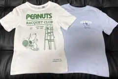 H&M PEANUTS Tシャツ 2枚セット 110-116cm