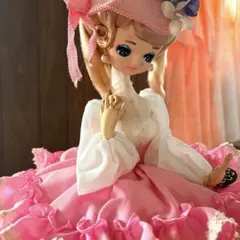 スキヨドール 昭和レトロ ケース入り 大型人形 高さ60cm レトロ リボン スキヨ人形研究所 スキヨ人形 フランス人形 ガラス