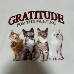 GRL　長袖Tシャツ　薄手　猫　フリーサイズのサムネイル