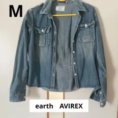 earth　AVIREX デニムシャツ Mサイズ