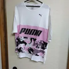 PUMA フラワー？プリント Tシャツ Lサイズ
