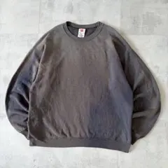 BoRo Sweat　サンフェード スウェット　ブリーチ　鉄錆×紺色　メンズ　L