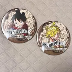 ワンピース コレクション缶バッジ ルフィ サンジ 第6弾