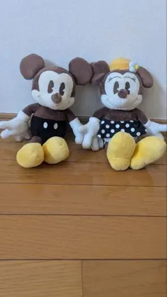 ミッキー ミニー ぬいぐるみ セット Disney 約25cm【美品】