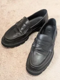 HARE 厚底ブラックローファー Mサイズ