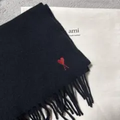 AMI PARIS】De Coeur☆スモールハートロゴ 洗練ウールマフラー - メルカリ