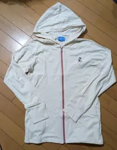 ミッキーマウス フード付きパーカー Sサイズ アイボリー