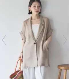 DOUX ARCHIVES メッシュフレンチスリーブジャケットのサムネイル