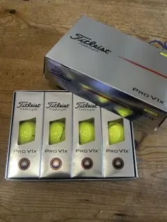 ■ 未使用　タイトリスト　1ダース　ゴルフ　ボール　pro v1x イエローのサムネイル