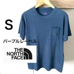 ノースフェイスパープルレーベル ポケットTシャツ ブルー S NT3704Nのサムネイル