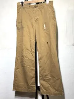 90s ポロバイラルフローレン ダメージ加工 チノパンツ
