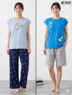 4着セットFuku Fuku Nyanko ルームウェア 半袖・ロング丈