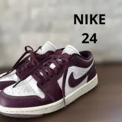 NIKE AIR JORDAN 1LOW エアジョーダン 24㎝　ボルドー