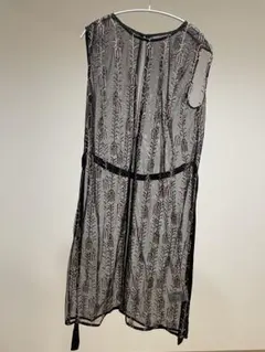 Ungridシースルー刺繍ノースリーブワンピース　フリーサイズ