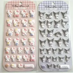 【2枚セット】 サンリオ ミルキーメロウシールシリーズ キティ・クロミ