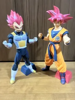 ドラゴンボール 超サイヤ人ゴッド 孫悟空 ベジータ フィギュア 超刻武勇伝