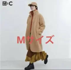 ユニクロC ボアフリーススタンドカラーコート