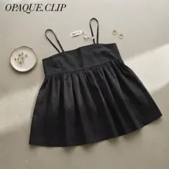 OPAQUE.CLIP キャミソール トップス ブラックのサムネイル