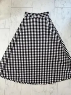 GU チェックフレアスカート　お値下げ不可です
