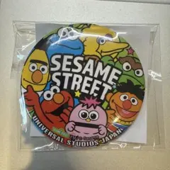 ユニバ　セサミストリート缶バッチ　非売品