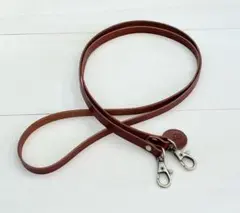 チョコ 調節なしショルダーストラップ 127.5 栃木レザー イカリハンドメイド