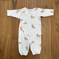 ジェラートピケ ロンパース 50〜70 ピンク 犬 トイプードル