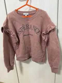 any FAM フリル付きピンクトレーナー S